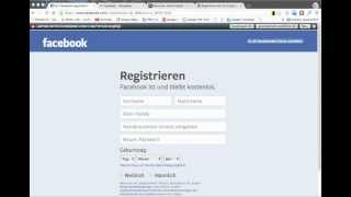 FacebookRegistrierungFacebookAccount OHNE HandyNummer [upl. by Birdie203]