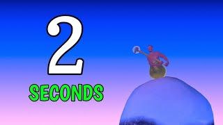 Getting Over It Speedrun in 02 Seconds [upl. by Eanahs]