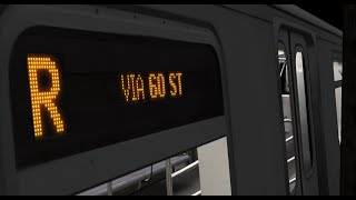 OpenBVE New SITRAC Siemens Propulsion Test on the R to Whitehall Street [upl. by Kampmann]