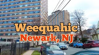 Walk tour inside Weequahic neighborhood in Newark NJ  Carmel Tower to around the hospital [upl. by Euqinim668]