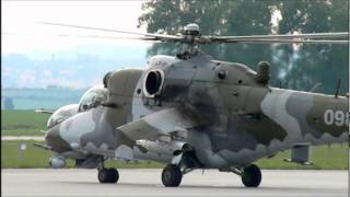 Mi24 Hind startup amp takeoff [upl. by Lister795]