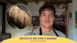 Receta de pan casero en horno de leña [upl. by Yekim418]