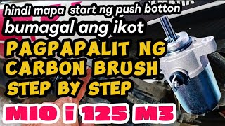 PAANO MAG PALIT NG CARBON BRUSH MIO I 125 STARTING PROBLEM YAMAHA nmax mio [upl. by Matthiew]