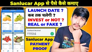 Sanlucar Earning App  Sanlucar App Withdrawal Proof  Sanlucar App Real or Fake  New Long Term App [upl. by Neeka]