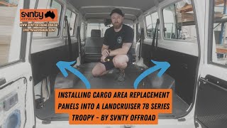 LC78 Troopcarrier Replacement Cargo Panel Installation [upl. by Lavotsirc]