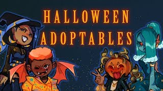 🎃 Drawing Halloween Adoptables 🎃 [upl. by Eneleh]