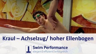 Kraul Achselzug  Perfekt Kraul schwimmen lernen  DominikFranke [upl. by Map]