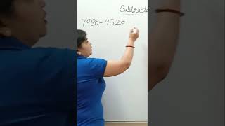 Subtraction with Large Numbers  how to do subtraction  subtraction with borrowing  Part 1 [upl. by Amoritta]