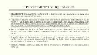 SOCIETÀ SEMPLICE E SOCIETÀ IN NOME COLLETTIVO LO SCIOGLIMENTO DELLA SOCIETÀ [upl. by Elson]