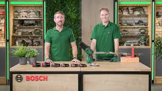 Chainsaw Bosch  EasyChain 18V157  training video [upl. by Dekeles]