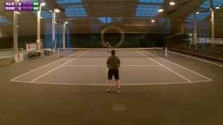 Christophe 305 vs Alexandre 303  Individuel Senior  1er set  14052013 [upl. by Ordnazil]