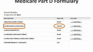 medicare part d formulary [upl. by Kendrick322]