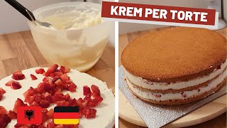 Krem  Shllag per Torte me luleshtrydhe  dredheza  Fill [upl. by Yanetruoc]