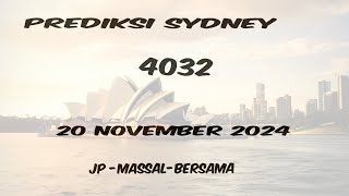 PREDIKSI SDY POOLS 20 NOVEMBER 2024BOCORAN ANGKA KEPALA EKOR TOGEL SYDNEYANGKA TOGEL SDY HARI INI [upl. by Manus]