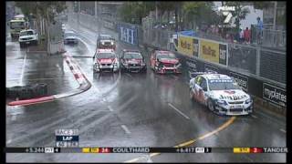 V8 Supercars 2010  Sydney Telstra 500 Wet Weather Carnage [upl. by Eile468]