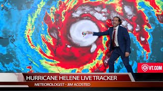 Hurricane Helene Chaos Weatherman Loses It Live On Air [upl. by Richmound]