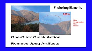 Remove jpeg Artifacts – Photoshop Elements [upl. by Sirraj710]