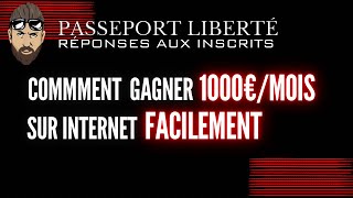 Comment gagner 1000€mois sur internet facilement [upl. by Irianat158]