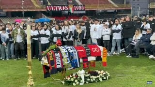 Intervista Di Molfetta funerali Samuele tifoso Foggia [upl. by Enirahtac136]