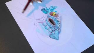 Drawing Stormfly How to Train Your Dragon 2  Rajz Viharbogárról [upl. by Learsiy]