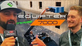 NEW Equipter 7000 Giant Boom Lift Trailer for Roofing [upl. by Ellocin370]