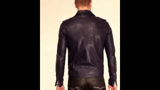 Blouson en cuir pour homme House Biker bleu de Napp Jeans [upl. by Jo-Anne]