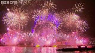 London Fireworks on New Years Day 2011  New Year Live  BBC One [upl. by Stucker674]