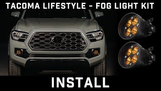 Tacoma Lifestyle Fog Light Kit Install [upl. by Draned]