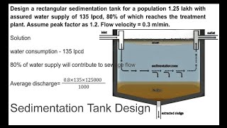 How to design Rectangular Sedimentation Tank Settling Tanksedimentationtank settlingtank [upl. by Baptiste]