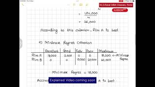 December 2024 Decision Science MBA 3rd semester Question Paper solution [upl. by Winser808]