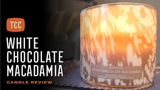 White Chocolate Macadamia Candle Review – Bath amp Body Works [upl. by Ilka]