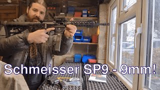 033 pew  Schmeisser SP9  9mm straight pull rifle  First Thoughts [upl. by Atnauq168]