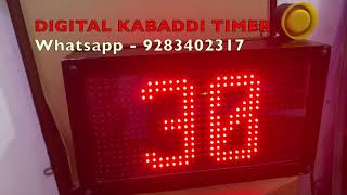 Kabaddi Raid timer  buzzers  portable model [upl. by Jasik]