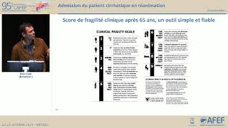 Sympo AFEFSRLF  Admission du patient cirrhotique en réanimation  G Piton [upl. by Rechaba]