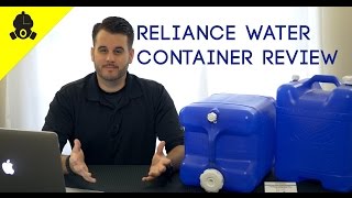 Emergency Essentials  Reliance Product AquaTainer 7 Gallon Rigid Water Container Review [upl. by Lledner204]