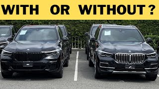 M SPORT PACKAGE with or without Which 2022 BMW X5 looks better [upl. by Bernadina569]