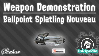 Splatoon 2  Weapon Demonstration Ballpoint Splatling Nouveau [upl. by Lorrad539]