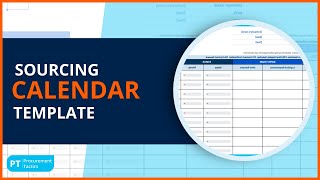 Sourcing Calendar Template  Learn How to Save Time and Resources [upl. by Zima]