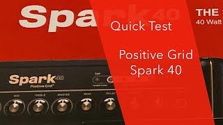 Positive Grid Spark 40  Quick Test [upl. by Atela]