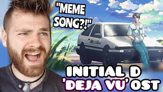 First Time Hearing INITIAL D  quotDeja Vuquot OST  ANIME REACTION [upl. by Retsevlys]