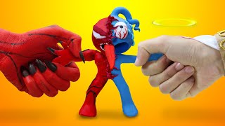 Angels and Demons  Clay Mixer Friends Funny Animation [upl. by Lyell705]