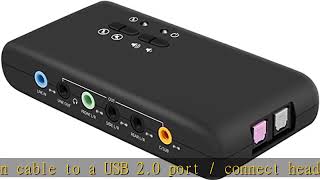 LEAGY USB 71 External Sound Card 8Channel  71 Channel USB Soundbox  Dynamic 3D Surround Soun [upl. by Sabir151]