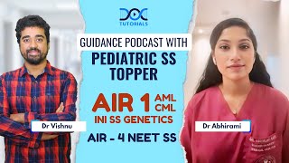 Guidance Podcast with Pediatric SS Topper Dr Abhirami with Dr Vishnu [upl. by Enaujed]