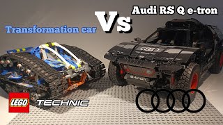 LEGO CAR WAR 2024  Transformation car VS Audi RS Q etron  Part 1 [upl. by Clary72]