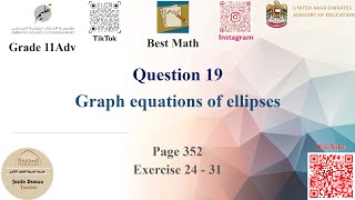 Graph equations of ellipses  Q19 P2  11A  EoT2 [upl. by Lauralee]