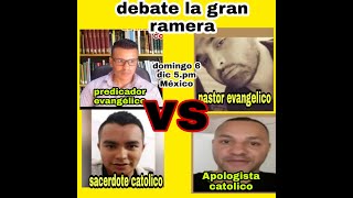 Gran Debate la mujer de Apocalipsis 17  2 Católicos vs 2 evangelicos [upl. by Elleinad]