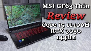 MSI GF63 Thin Review RTX 3050  Slap Tech [upl. by Nylissej]