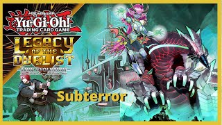 YuGiOh Legacy of the Duelist Link Evolution Subterror Deck Profile [upl. by Karlie522]