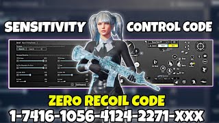 New Update 35🔥Best Sensitivity Code  Control Settings Pubg MobileBgmi Sensitivity 2024 [upl. by Martelli]