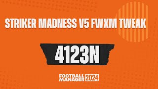 FM24  4213 Striker Madness V5 fwxm tweak  Meta Tactics [upl. by Noiztneb]